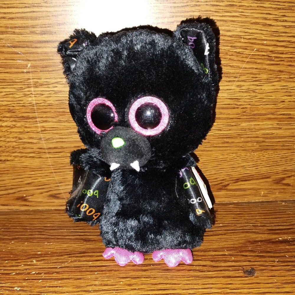 TY Beanie Boos - Dart the Black Bat (Glitter Eyes) (6”) (2017) (w/ tags)